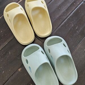 Kids Slip-On Shoes - Yellow and Green